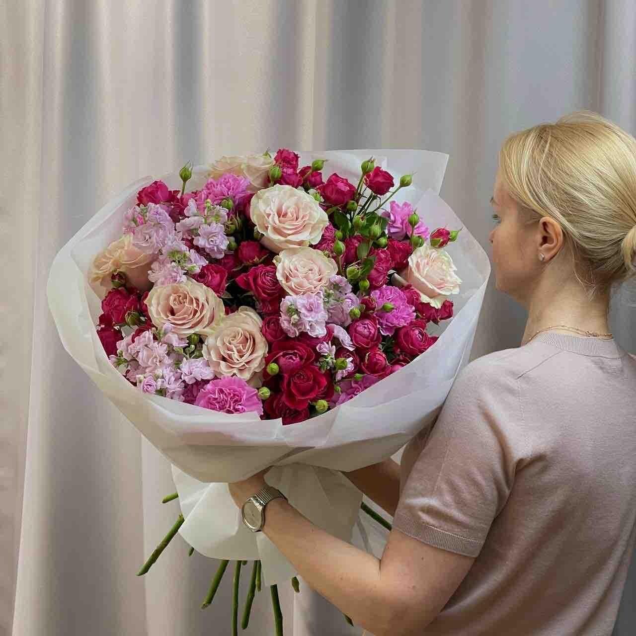 Букет "Малиновый" (L)